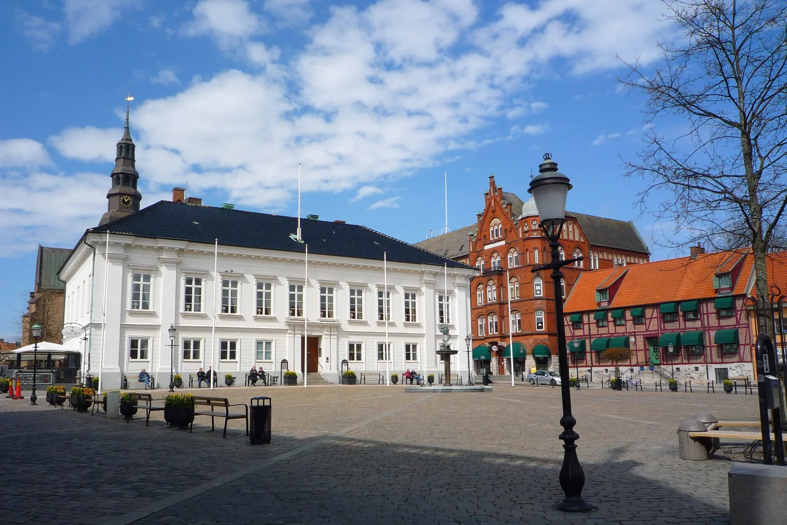 Ystad Altstadt mit Fachwerkhäusern