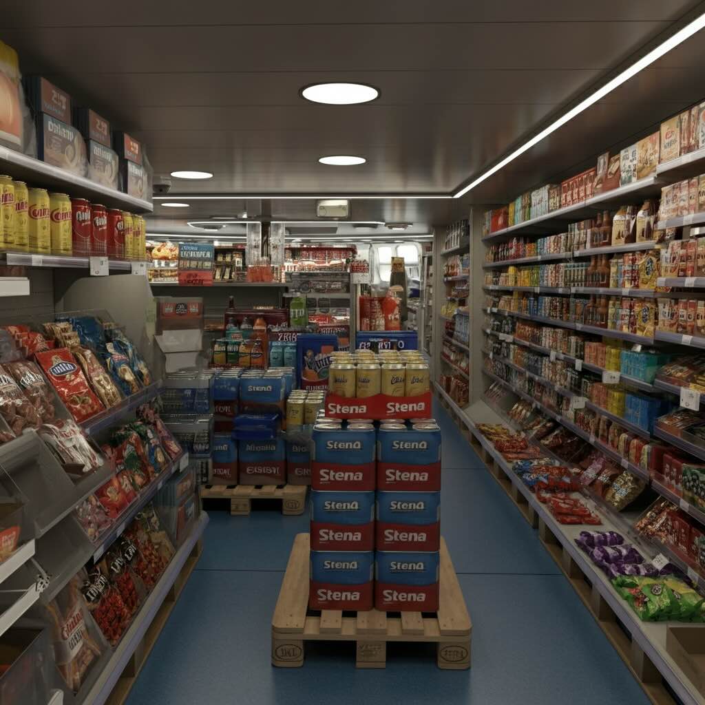 Einkaufsmöglichkeiten im Shop der Fähre Mecklenburg-Vorpommern